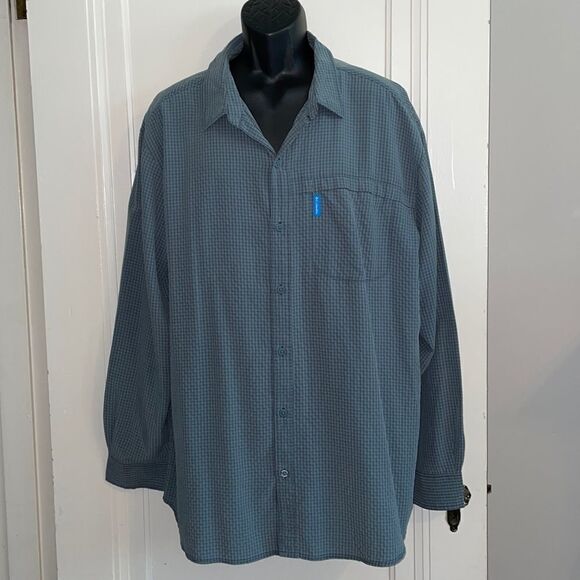 Columbia Sportswear green & black checked shirt - Picture 1 of 7